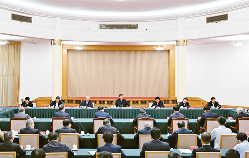 　2024年5月23日下午，中共中央總書(shū)記、國(guó)家主席、中央軍委主席習(xí)近平在山東省濟(jì)南市主持召開(kāi)企業(yè)和專家座談會(huì)并發(fā)表重要講話。 新華社記者 謝環(huán)馳/攝